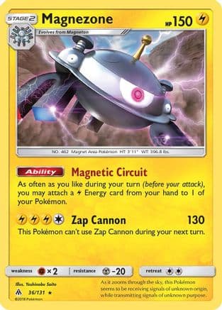 Magnezone — SM - Forbidden Light Pokémon TCG card by Yoshinobu Saito