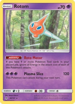 Rotom — SM - Forbidden Light Pokémon TCG card by Naoyo Kimura