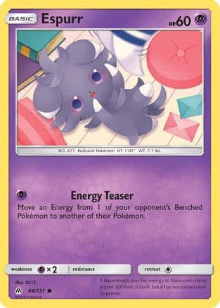 Espurr — SM - Forbidden Light Pokémon TCG card by 0313