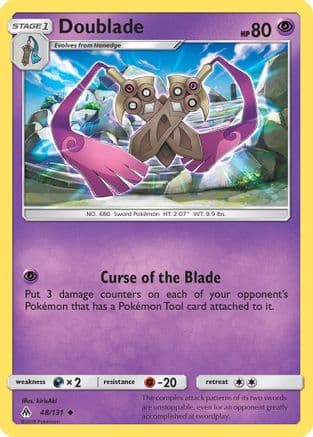 Doublade — SM - Forbidden Light Pokémon TCG card by kirisAki