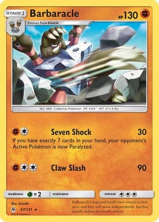 Barbaracle — SM - Forbidden Light Pokémon TCG card by kirisAki