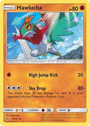 Hawlucha — SM - Forbidden Light Pokémon TCG card by Naoki Saito