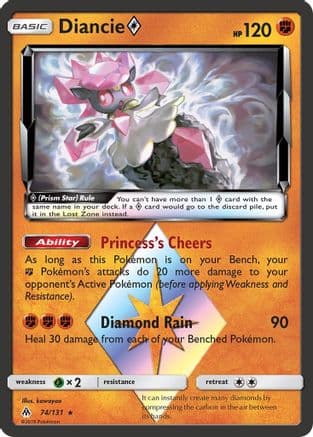 Diancie Prism Star — SM - Forbidden Light Pokémon TCG card by 5ban Graphics