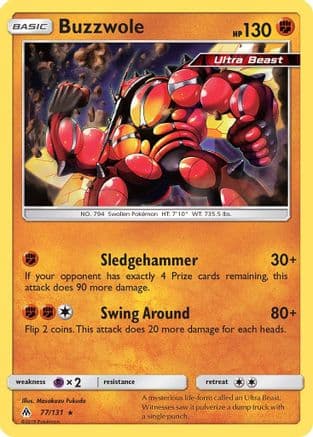 Buzzwole — SM - Forbidden Light Pokémon TCG card by Masakazu Fukuda