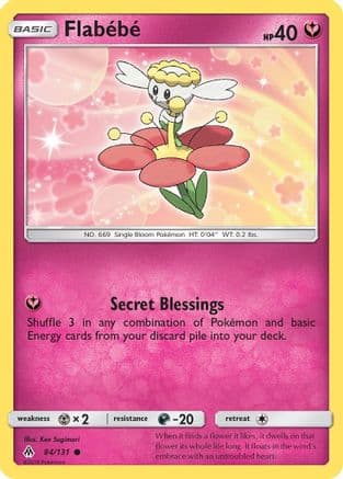 Flabebe (84) — SM - Forbidden Light Pokémon TCG card by Ken Sugimori