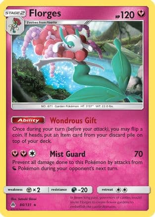 Florges — SM - Forbidden Light Pokémon TCG card by Satoshi Shirai