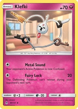Klefki — SM - Forbidden Light Pokémon TCG card by otumami