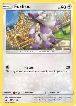 Furfrou — SM - Forbidden Light Pokémon TCG card by Kagemaru Himeno