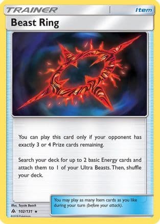 Beast Ring — SM - Forbidden Light Pokémon TCG card by Toyste Beach