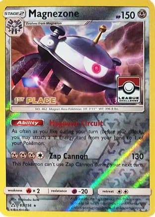 Magnezone - 83/156 (League Challenge) [1st Place] — League & Championship Cards