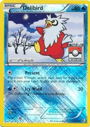 Delibird - 38/149 (Pokemon League) [2nd Place] — League & Championship Cards
