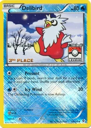 Delibird - 38/149 (Pokemon League) [3rd Place] — League & Championship Cards