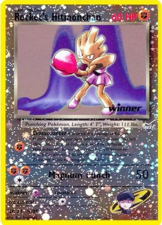 Rocket's Hitmonchan - 9 [Winner] — Best of Promos Pokémon TCG card by Ken Sugimori
