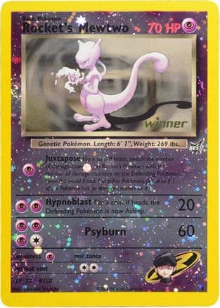 Rocket's Mewtwo - 8 [Winner] — Best of Promos Pokémon TCG card by Ken Sugimori