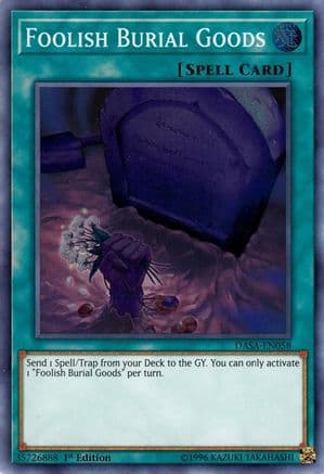Foolish Burial Goods — Dark Saviors Yu-Gi-Oh! card by KAZUKI TAKAHASHI