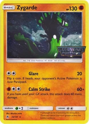 Zygarde - 72/131 (Cosmos Holo) — Miscellaneous Cards & Products