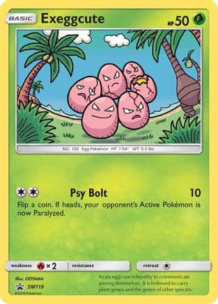 Exeggcute - SM119 — SM Promos Pokémon TCG card by SMITIYA