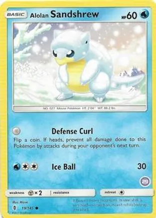 Alolan Sandshrew (29) — SM Trainer Kit: Alolan Sandslash & Alolan Ninetales