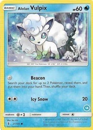 Alolan Vulpix (14) — SM Trainer Kit: Alolan Sandslash & Alolan Ninetales