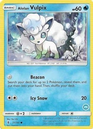 Alolan Vulpix (29) — Pokémon TCG card