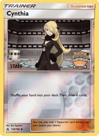 Cynthia - 119/156 (Regional Championships) [Staff] — League & Championship Cards