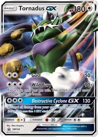 Tornadus GX - SM134 — SM Promos Pokémon TCG card by Shoji Graphics