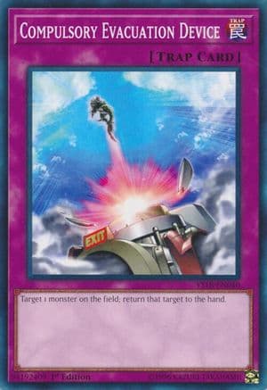 Compulsory Evacuation Device — Starter Deck: Codebreaker Yu-Gi-Oh! card by KAZUKI TAKAHASHI