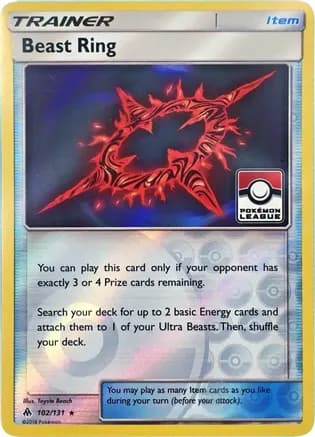 Beast Ring - 102/131 (Pokemon League) — League & Championship Cards