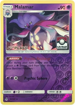 Malamar - 51/131 (League Challenge) [4th Place] — League & Championship Cards
