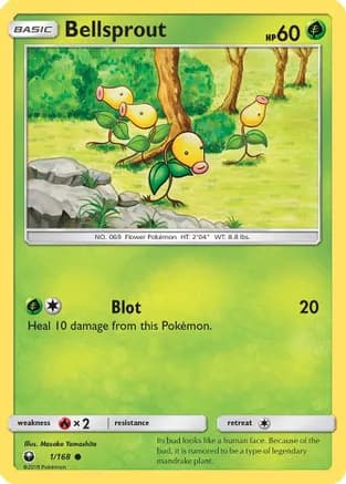 Bellsprout — SM - Celestial Storm Pokémon TCG card by Sekio