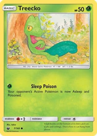 Treecko (7) — SM - Celestial Storm Pokémon TCG card by Sekio