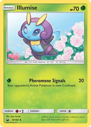 Illumise — SM - Celestial Storm Pokémon TCG card by Saya Tsuruta