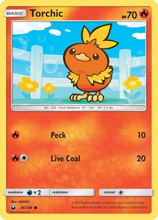 Torchic (26) — SM - Celestial Storm Pokémon TCG card by MAHOU