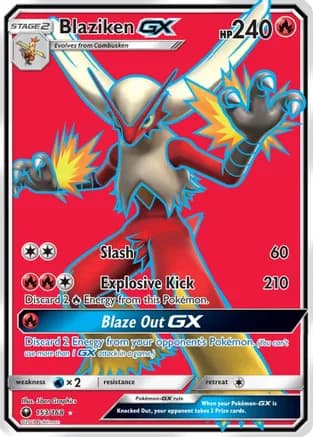 Blaziken GX (Full Art) — SM - Celestial Storm