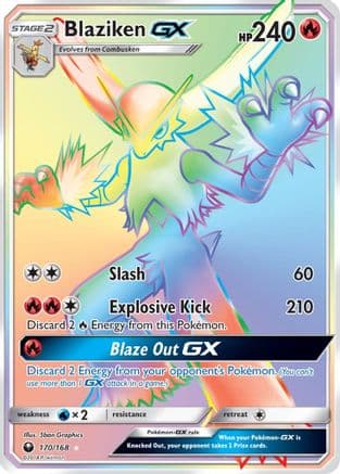Blaziken GX (Secret) — Pokémon TCG card