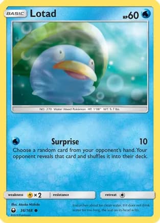 Lotad — SM - Celestial Storm Pokémon TCG card by Atsuko Nishida