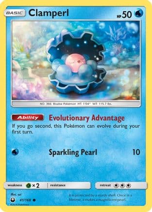 Clamperl — SM - Celestial Storm Pokémon TCG card by sui