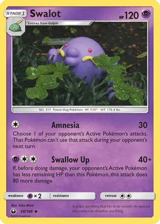 Swalot — SM - Celestial Storm Pokémon TCG card by Yuka Morii