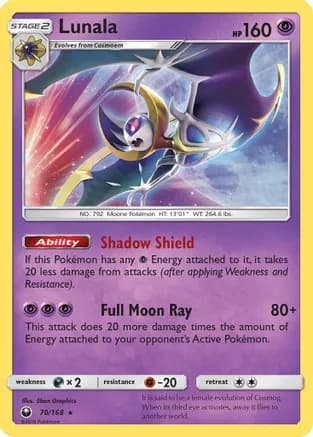 Lunala — SM - Celestial Storm Pokémon TCG card by 5ban Graphics