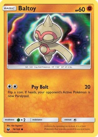 Baltoy — SM - Celestial Storm Pokémon TCG card by Ken Sugimori