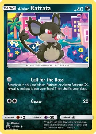 Alolan Rattata — SM - Celestial Storm Pokémon TCG card by Shibuzoh.
