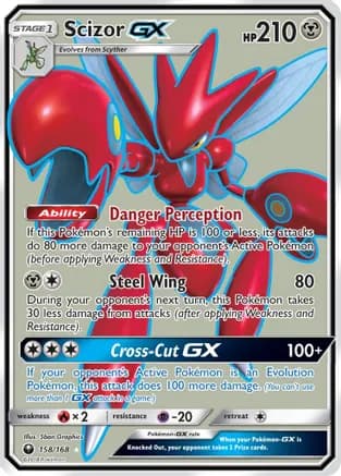 Scizor GX (Full Art) — SM - Celestial Storm