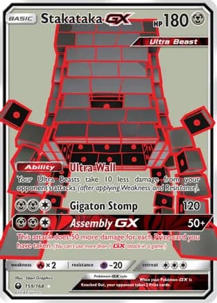 Stakataka GX (Full Art) — SM - Celestial Storm