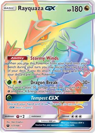 Rayquaza GX (Secret) — Pokémon TCG card