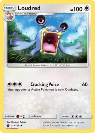 Loudred — SM - Celestial Storm Pokémon TCG card by Masakazu Fukuda