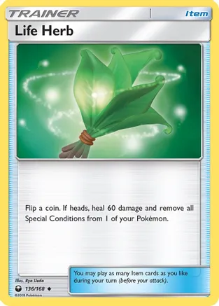 Life Herb — SM - Celestial Storm Pokémon TCG card by Ryo Ueda