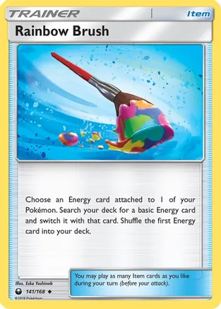 Rainbow Brush — SM - Celestial Storm Pokémon TCG card by Eske Yoshinob