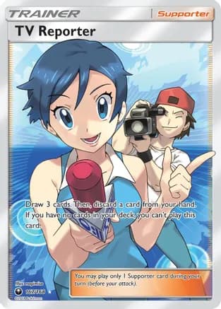 TV Reporter (Full Art) — SM - Celestial Storm