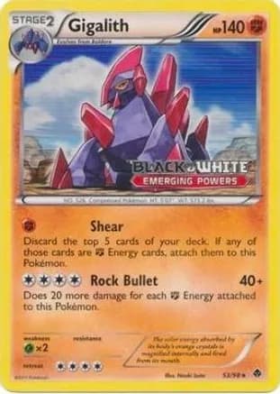 Gigalith - 53/98 (Prerelease) — Black and White Promos