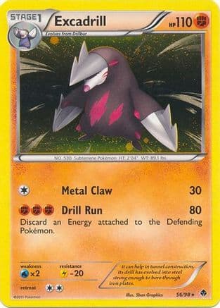Excadrill - 56/98 (Cosmos Holo) — Blister Exclusives Pokémon TCG card by Sban Graphics